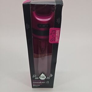 TAL Bluetooth Light Up Waterproof Mini Speaker 28oz Water Bottle Pink
